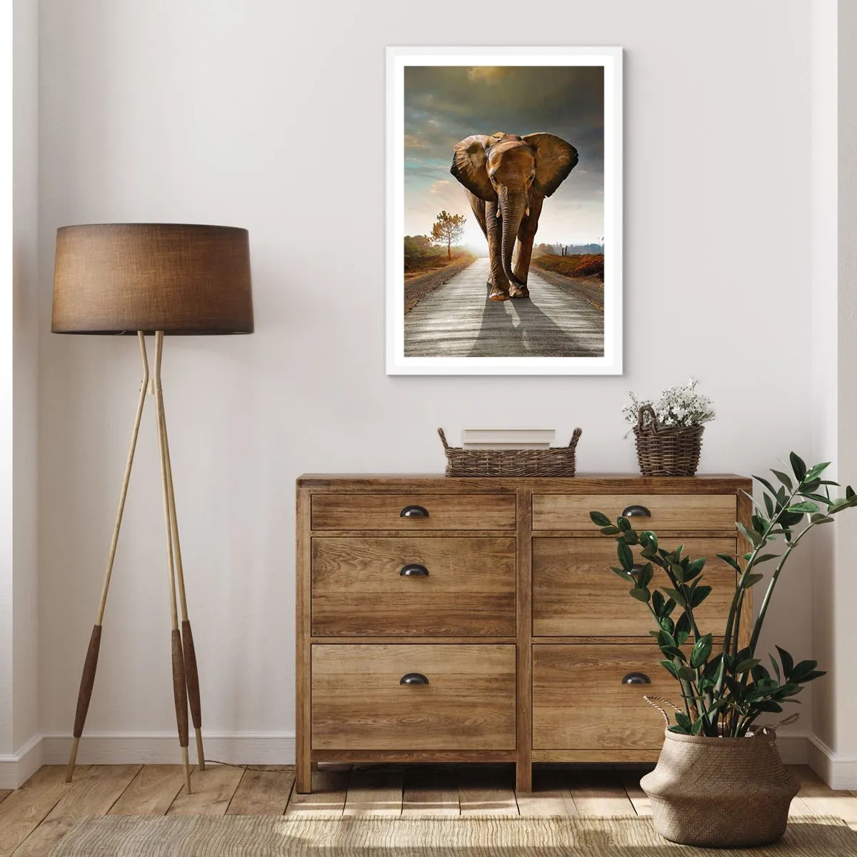 Poster in einem weißen Rahmen - Und schon gar nicht in einem Porzellanlager - 50x70 cm