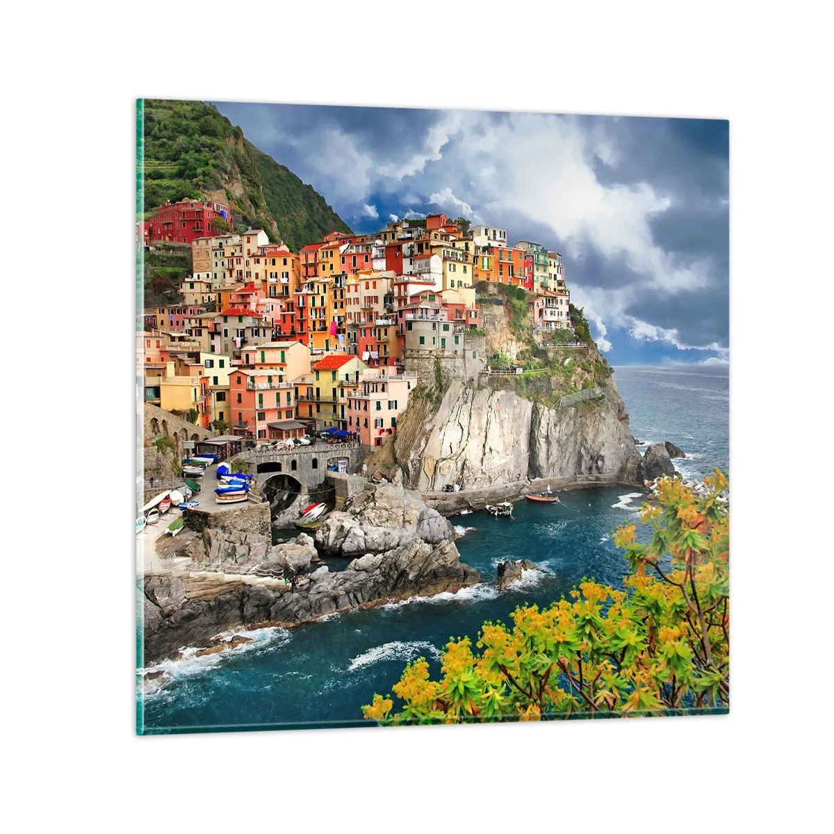 Glasbild - Bild auf glas - Eine Gruppe umarmt die Felsen - 60x60 cm