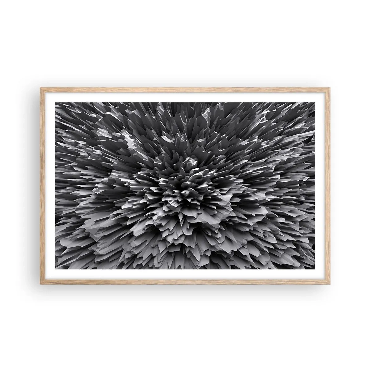 Poster in einem Rahmen aus heller Eiche - Härter kann es nicht werden - 91x61 cm