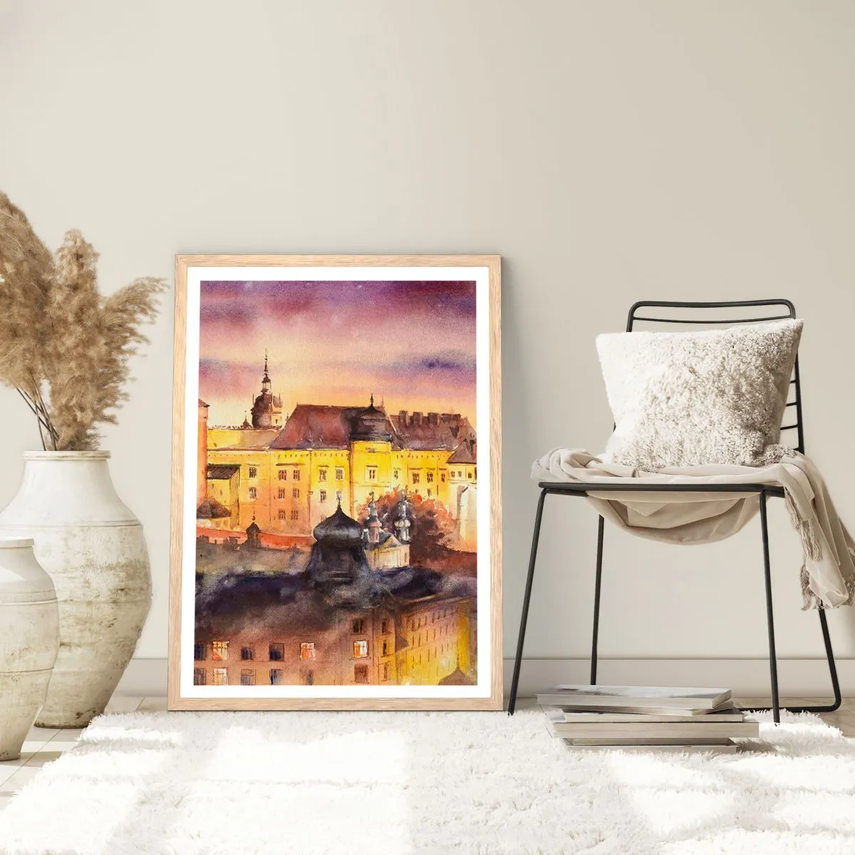 Poster in einem Rahmen aus heller Eiche - Geschichte und Märchen - 30x40 cm