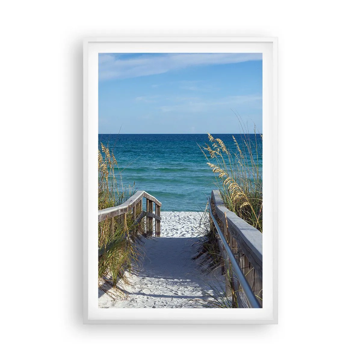 Poster in einem weißen Rahmen - In der Sonne, im Wind - 61x91 cm