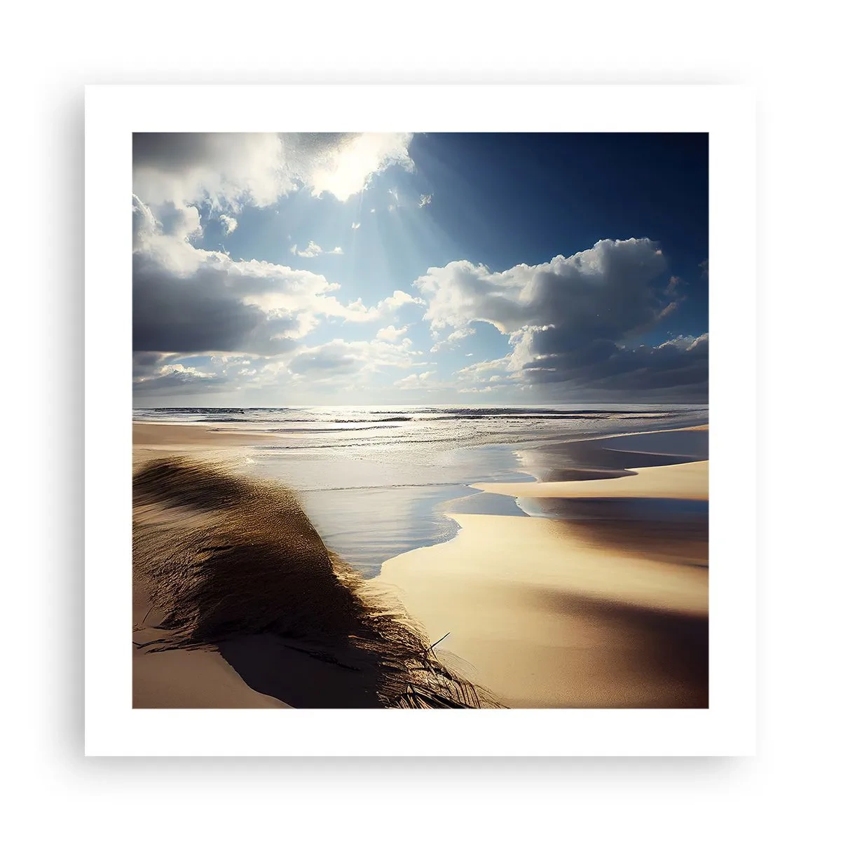 Poster - Strand, wilder Strand - 50x50 cm