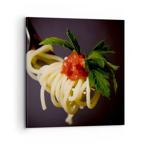Bild auf Leinwand - Leinwandbild - Ein leckerer Bissen - 70x70 cm