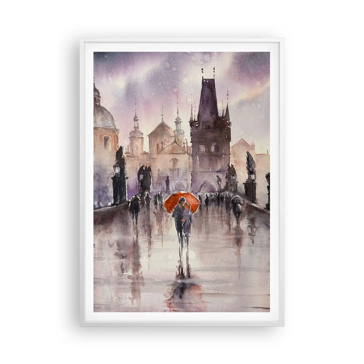 Poster in einem weißen Rahmen - Leute verändern sich nicht - 70x100 cm