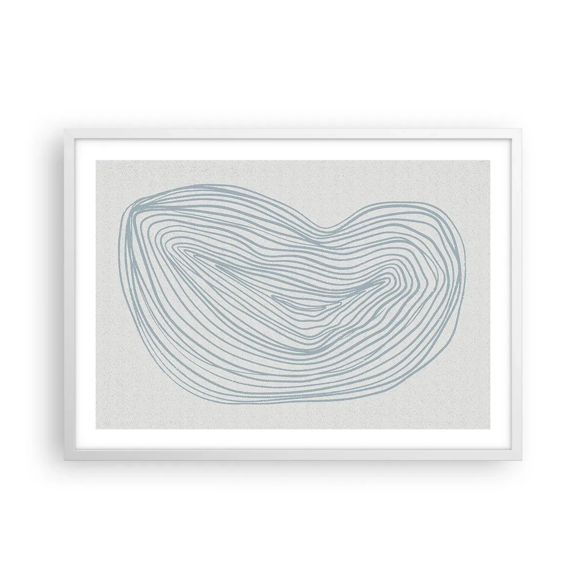 Poster in einem weißen Rahmen - Das Lächeln der Wassertropfen - 70x50 cm