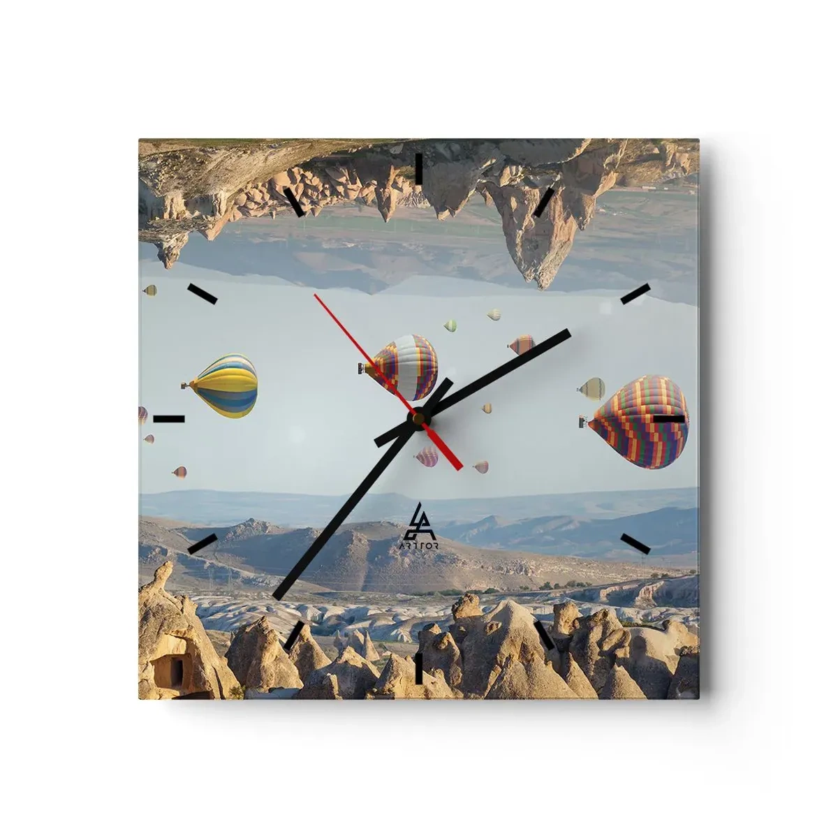 Wanduhr - Glasuhr - Hier ist alles möglich - 40x40 cm