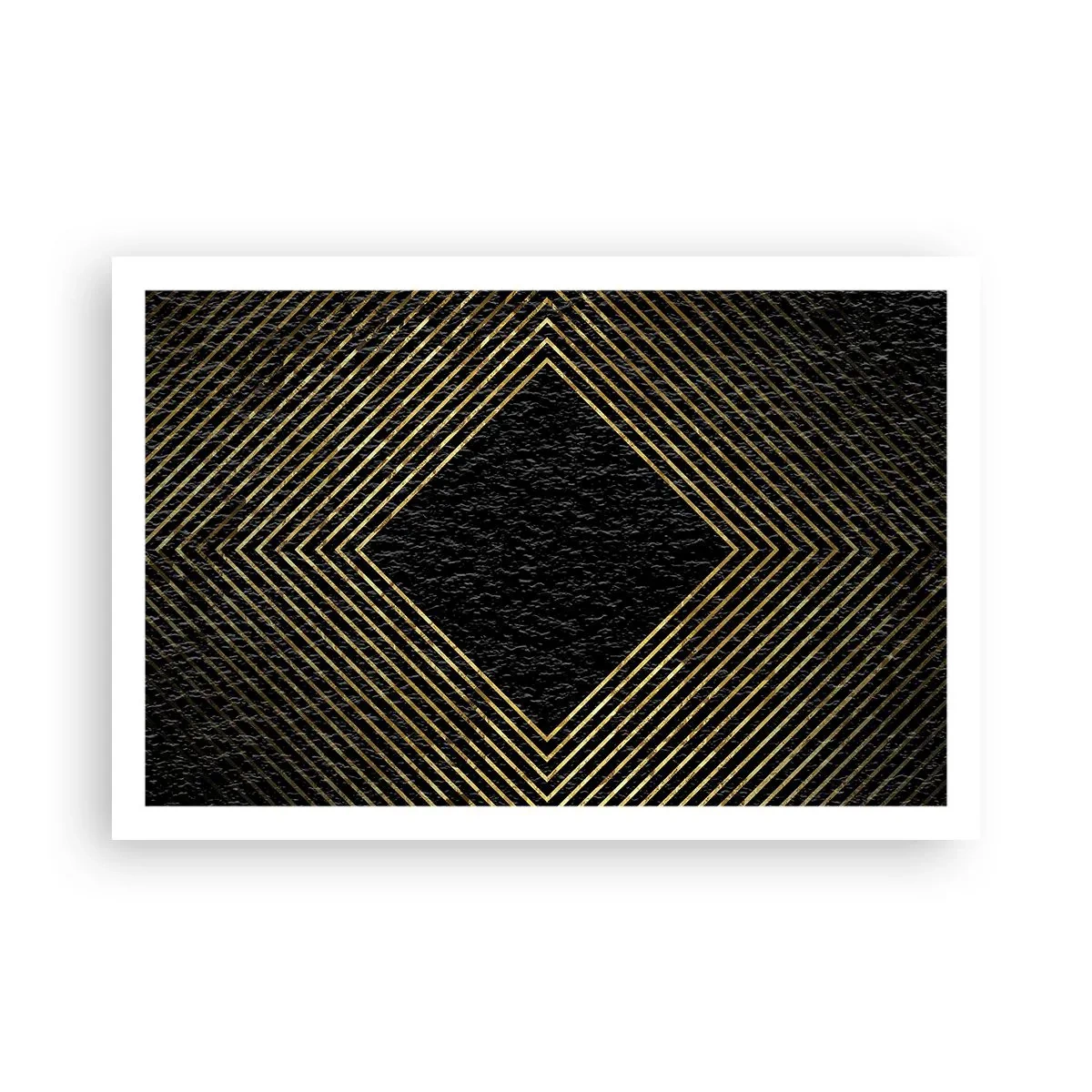 Poster - Geometrie im glamourösen Stil - 91x61 cm