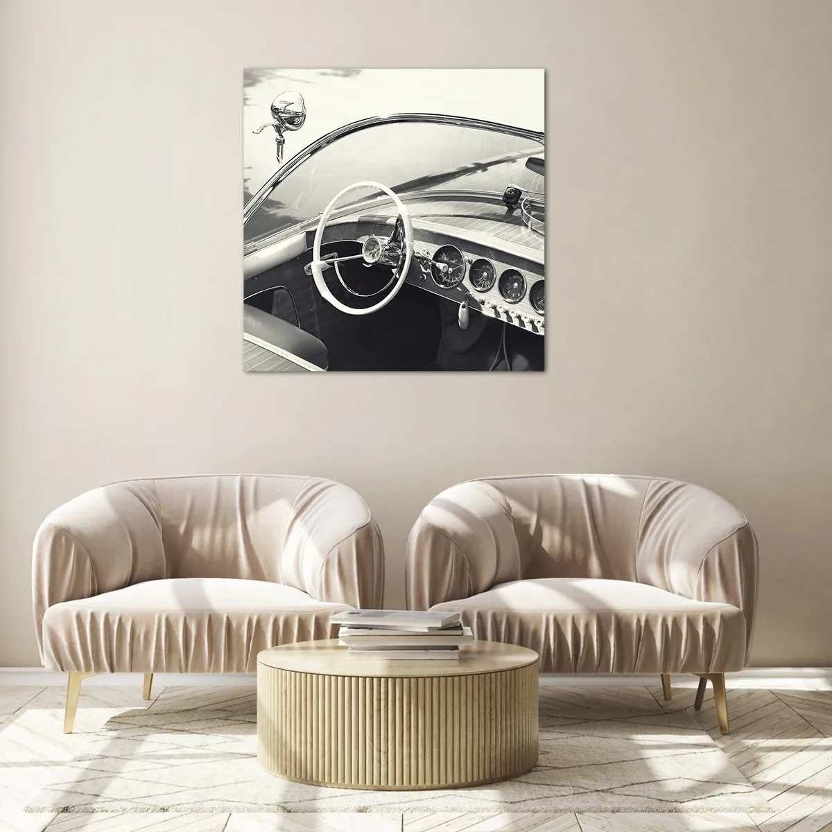 Glasbild - Bild auf glas - Wetter für die Reichen - 40x40 cm