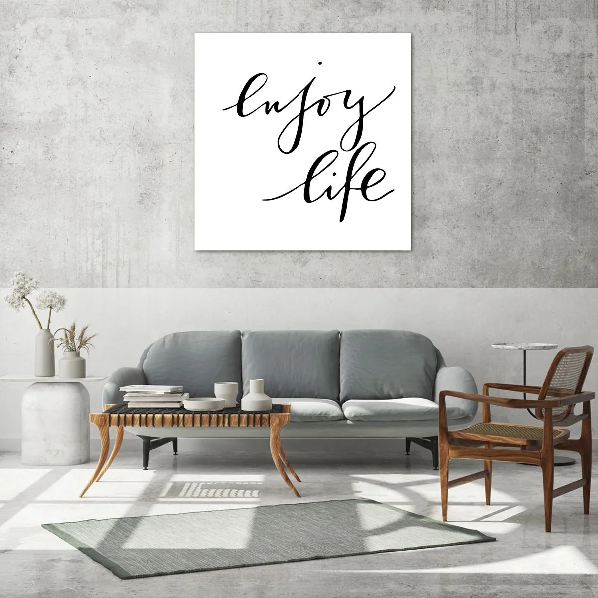 Glasbild - Bild auf glas - Nichts hinzufügen… - 60x60 cm