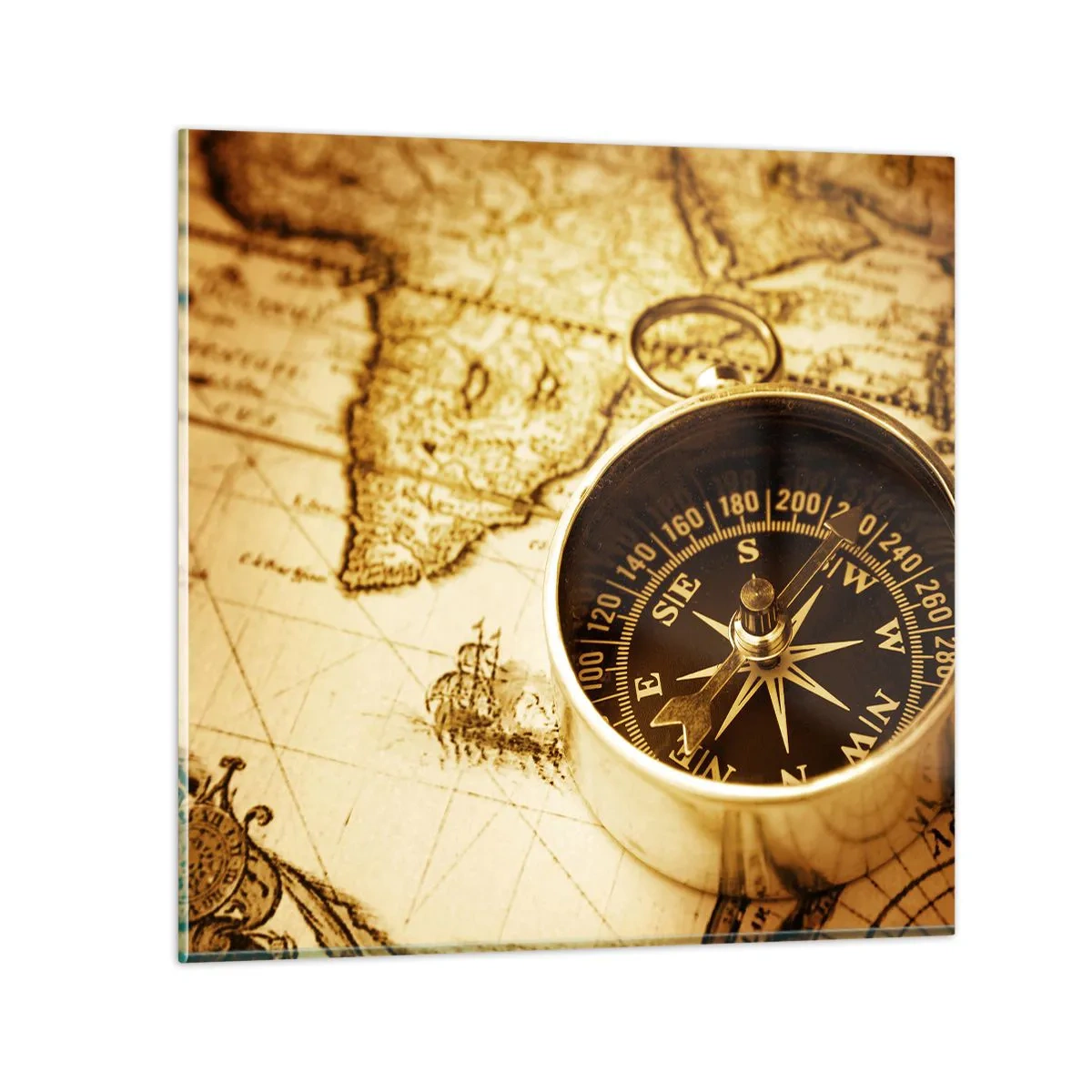 Glasbild - Bild auf glas - Ost oder West? - 60x60 cm