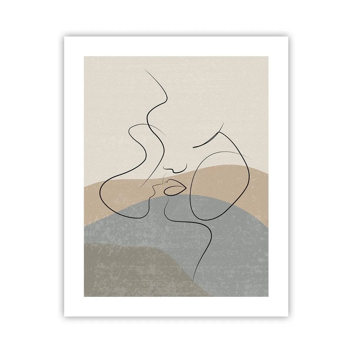 Poster - Wie ein Pinselstrich - 40x50 cm