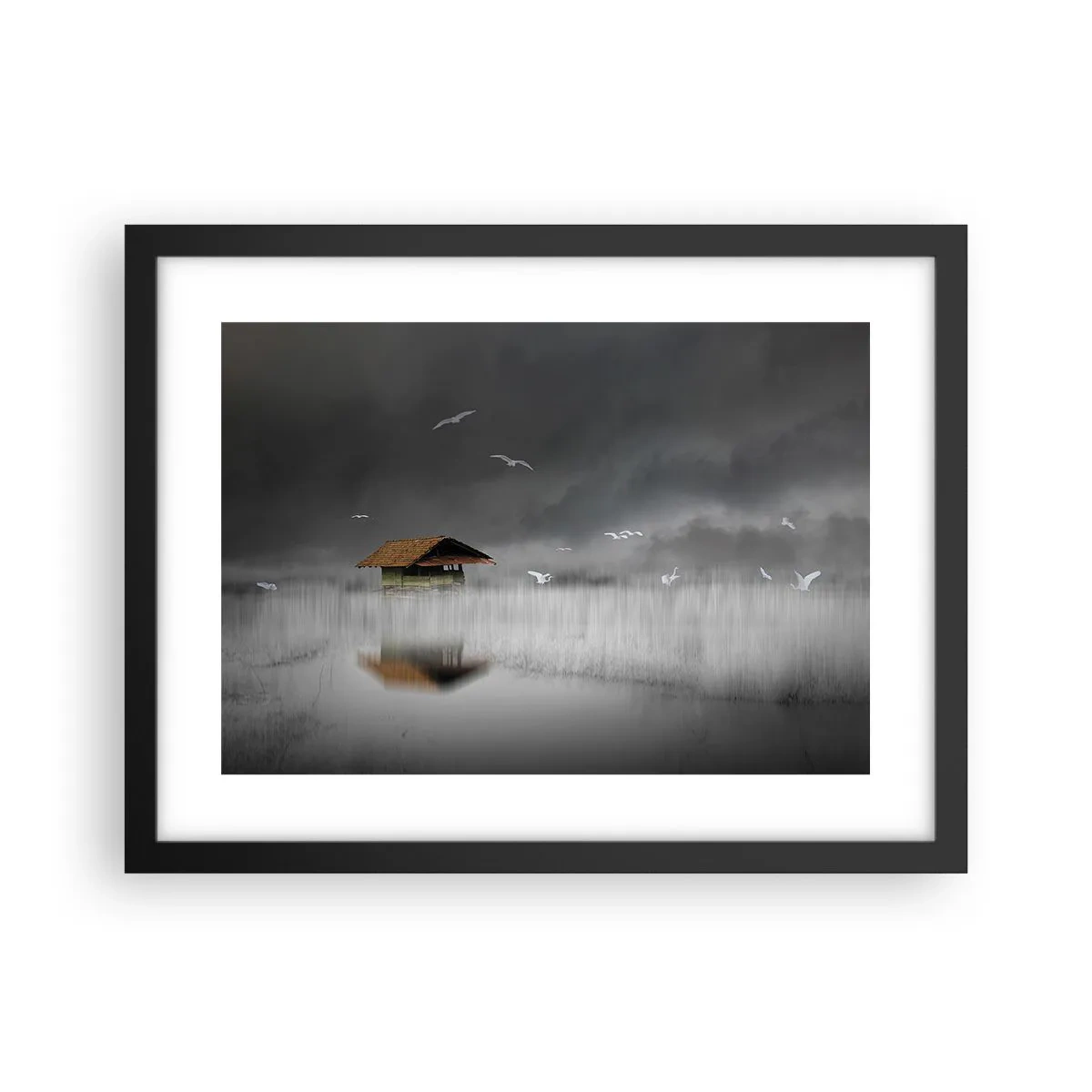 Poster in einem schwarzem Rahmen - Schutz vor Regen - 40x30 cm