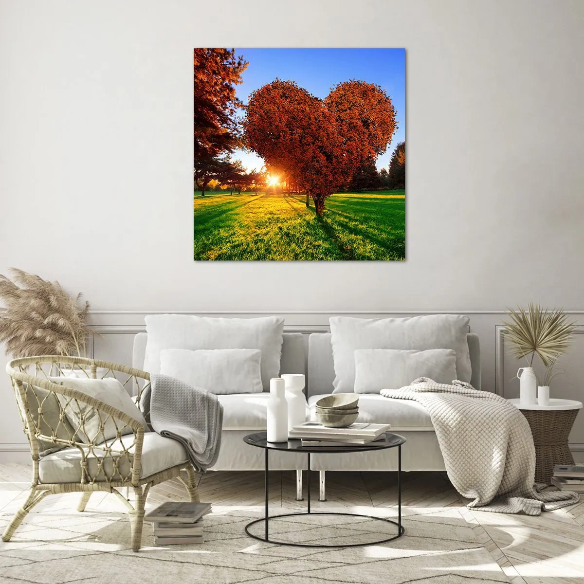 Glasbild - Bild auf glas - Und wie man den Herbst nicht liebt - 60x60 cm