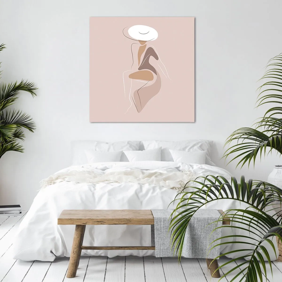 Bild auf Leinwand - Leinwandbild - Eine Dame sein - 30x30 cm