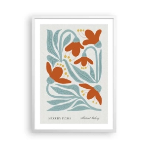 Poster in einem weißen Rahmen - Zur Erde, zur Sonne - 50x70 cm