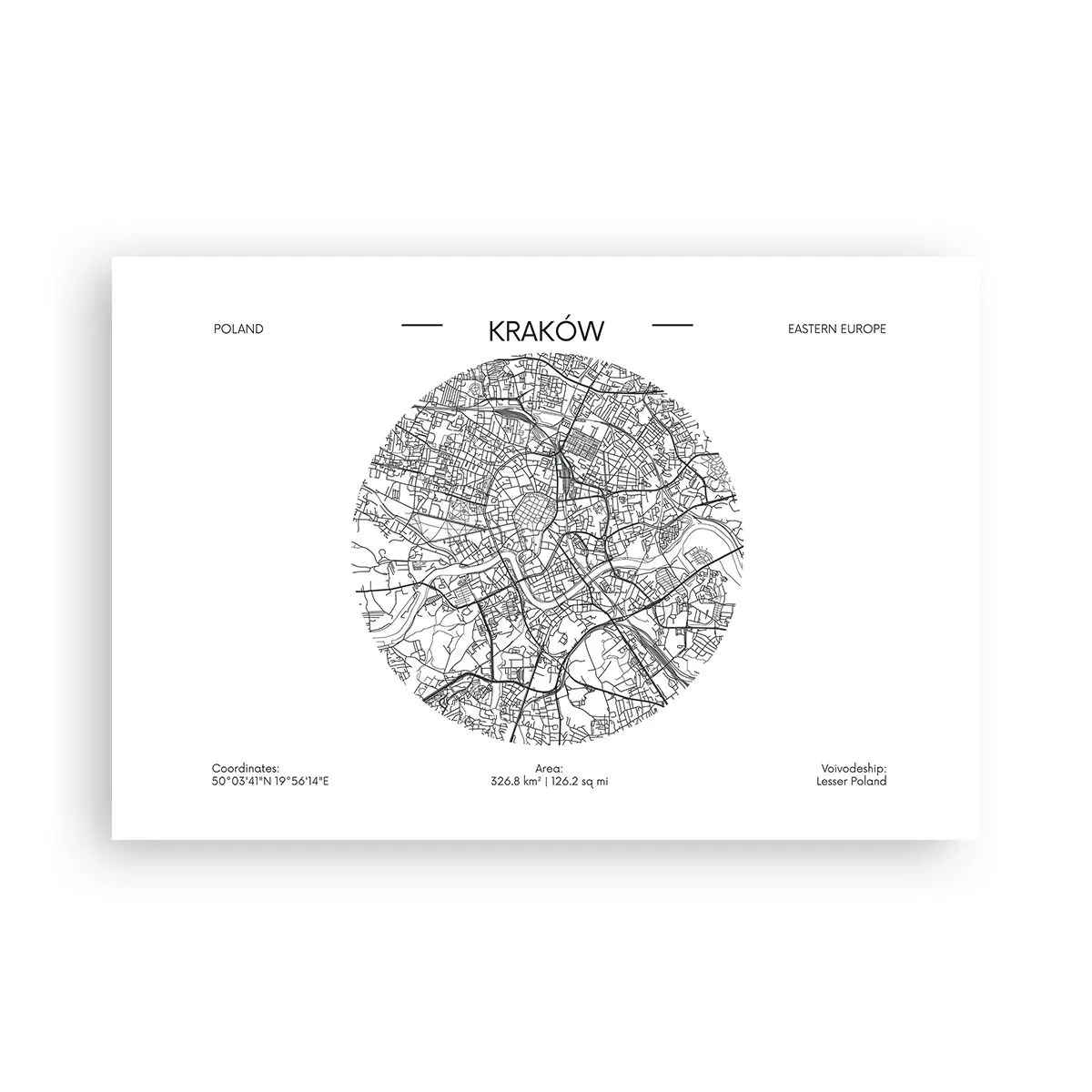 Poster - Anatomie von Krakau - 91x61 cm