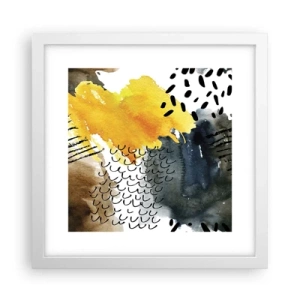 Poster in einem weißen Rahmen - Ein Treffen der Elemente der Natur - 30x30 cm