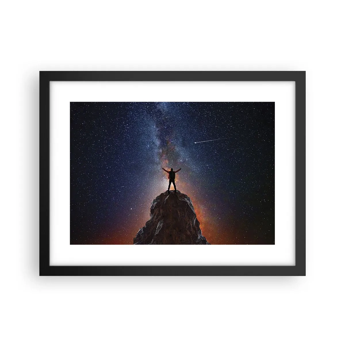 Poster in einem schwarzem Rahmen - Die Macht ist mit mir! - 40x30 cm