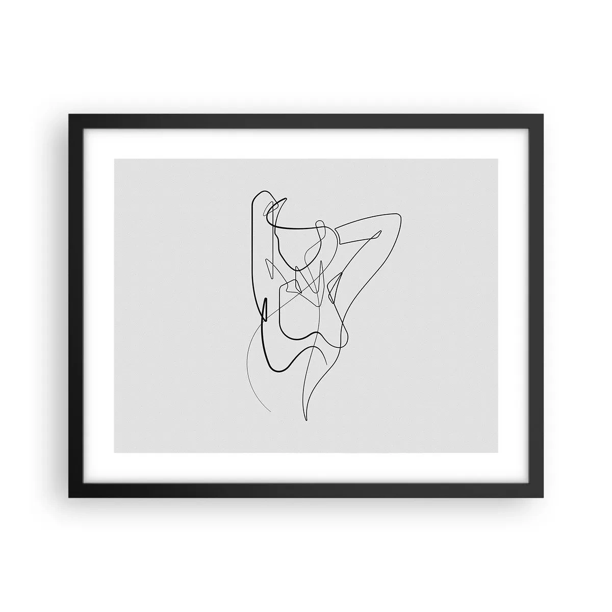 Poster in einem schwarzem Rahmen - So, wie du wirklich bist ... - 50x40 cm