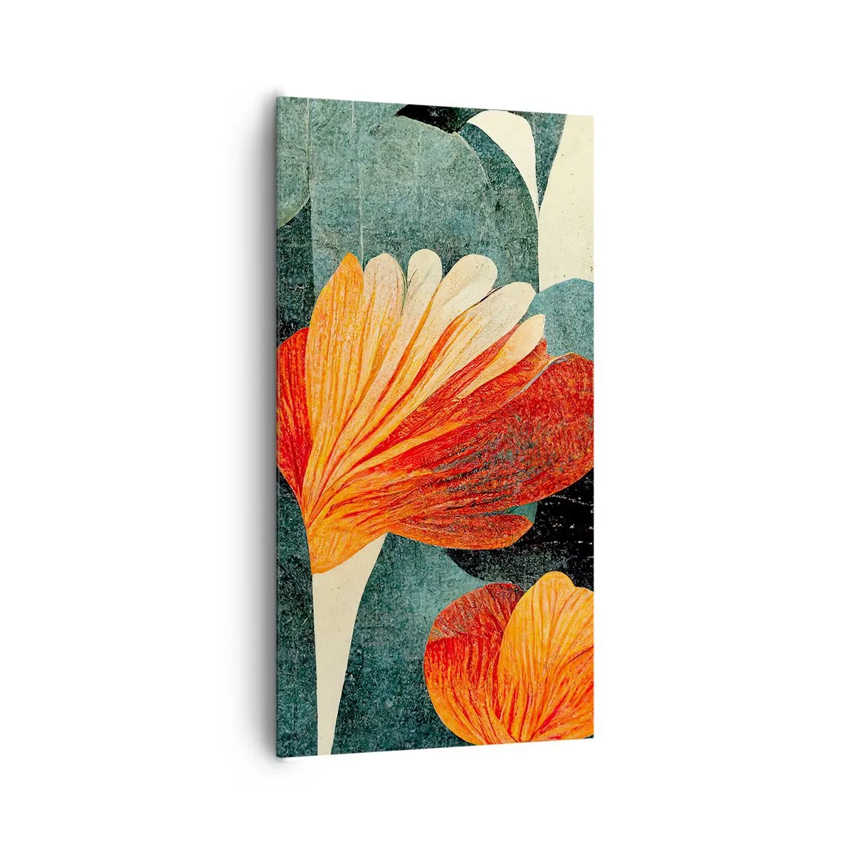 Bild auf Leinwand - Leinwandbild - Hitze der Tropen und Kühle des Grüns - 65x120 cm