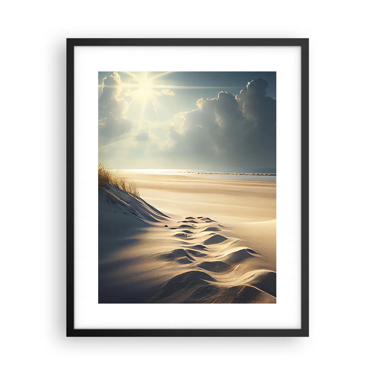 Poster in einem schwarzem Rahmen - Beruhigende Landschaft - 40x50 cm