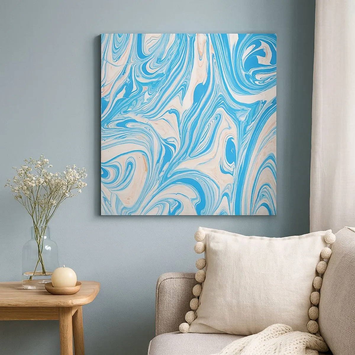 Bild auf Leinwand - Leinwandbild - Sumpf in Türkis - 30x30 cm