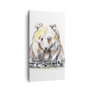 Bild auf Leinwand - Leinwandbild - Wie kann man so leben? - 45x80 cm