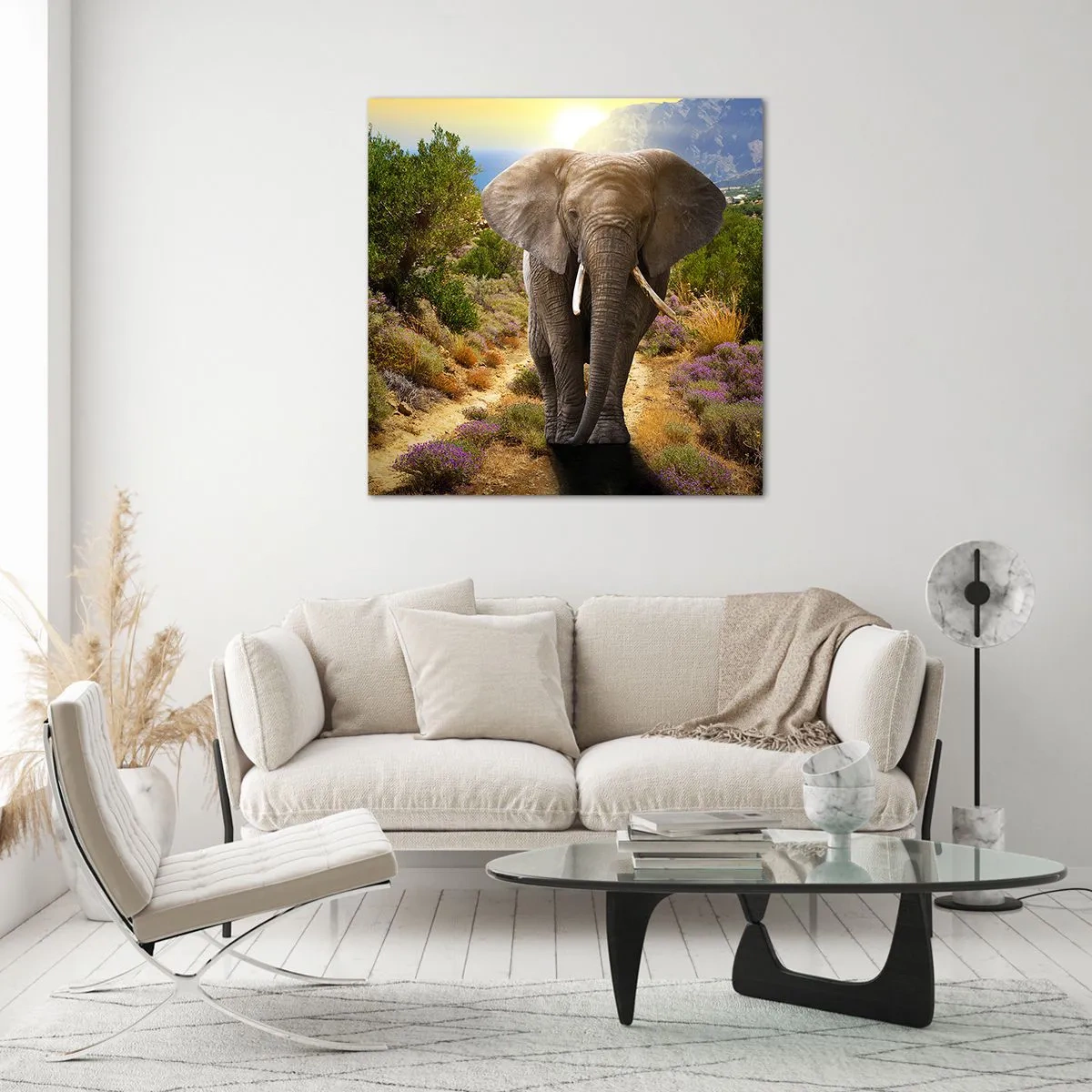 Glasbild - Bild auf glas - So sah Eden aus - 60x60 cm