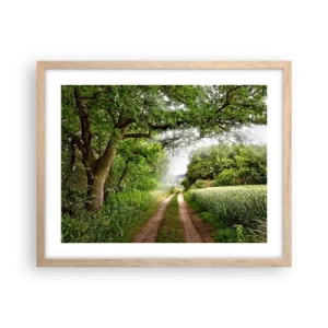 Poster in einem Rahmen aus heller Eiche - Et in Arcadia ego - 50x40 cm