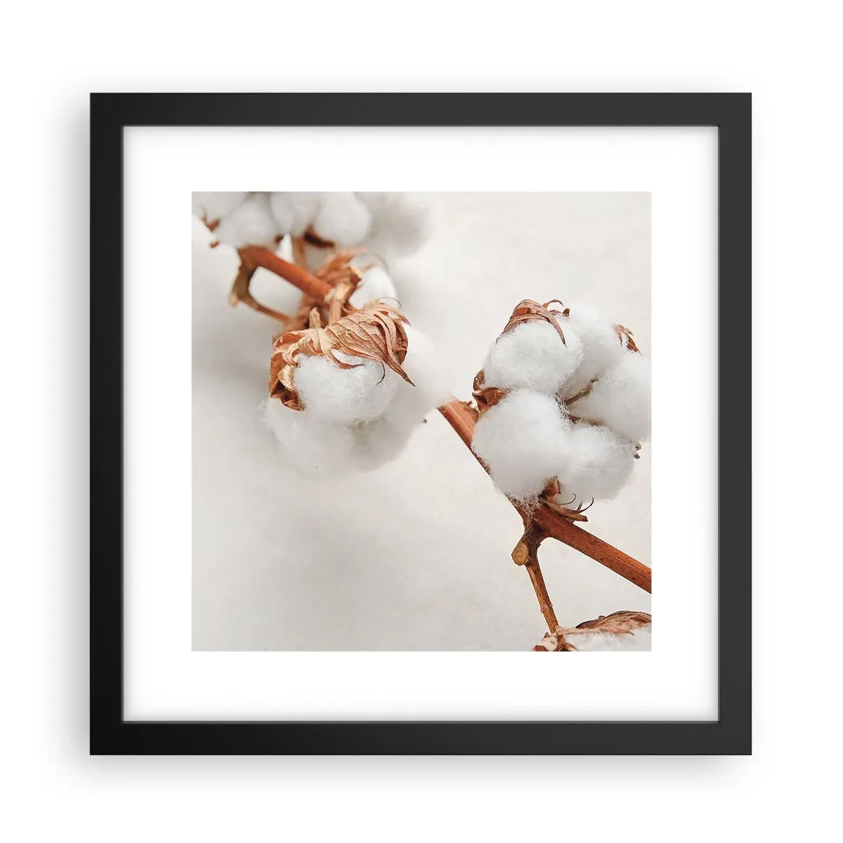 Poster in einem schwarzem Rahmen - Nur umarmen - 30x30 cm