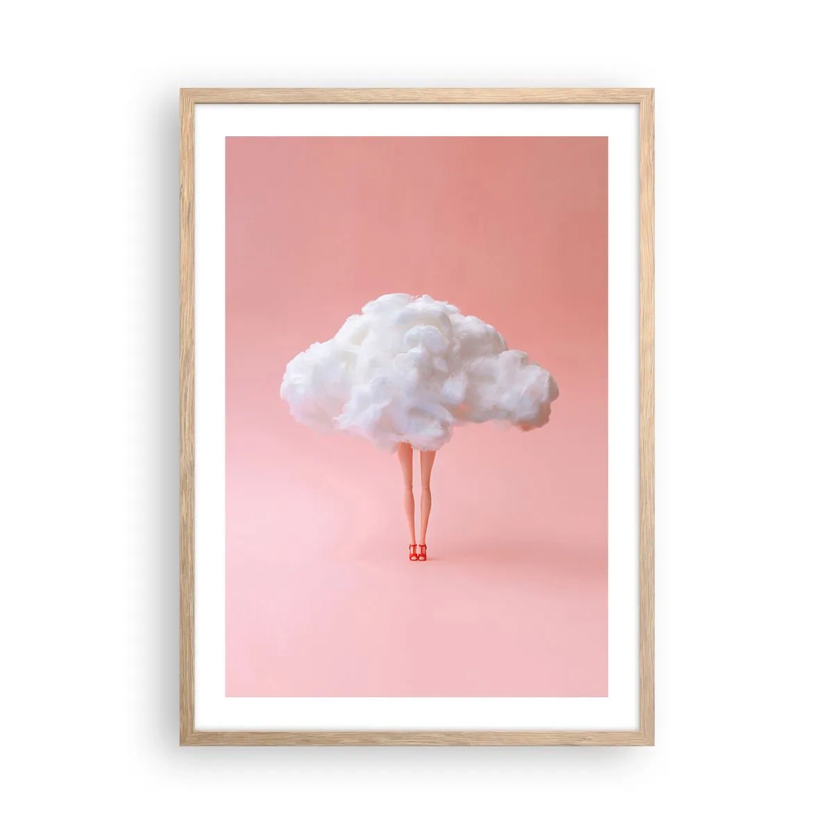 Poster in einem Rahmen aus heller Eiche - Süßes Versprechen - 50x70 cm