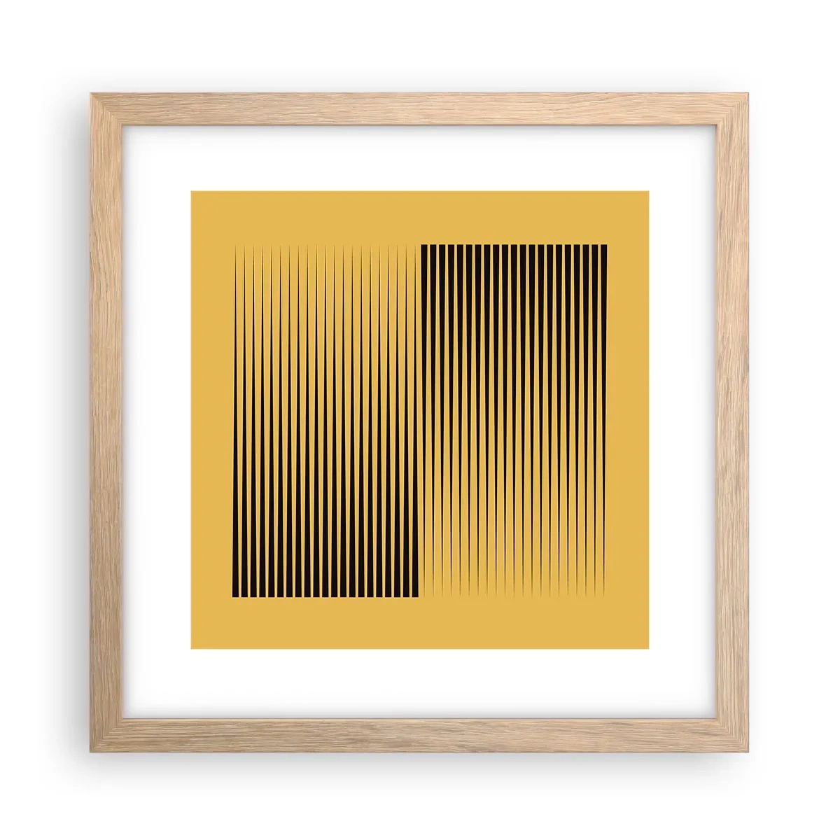 Poster in einem Rahmen aus heller Eiche - Quadratur der Gegensätze - 30x30 cm