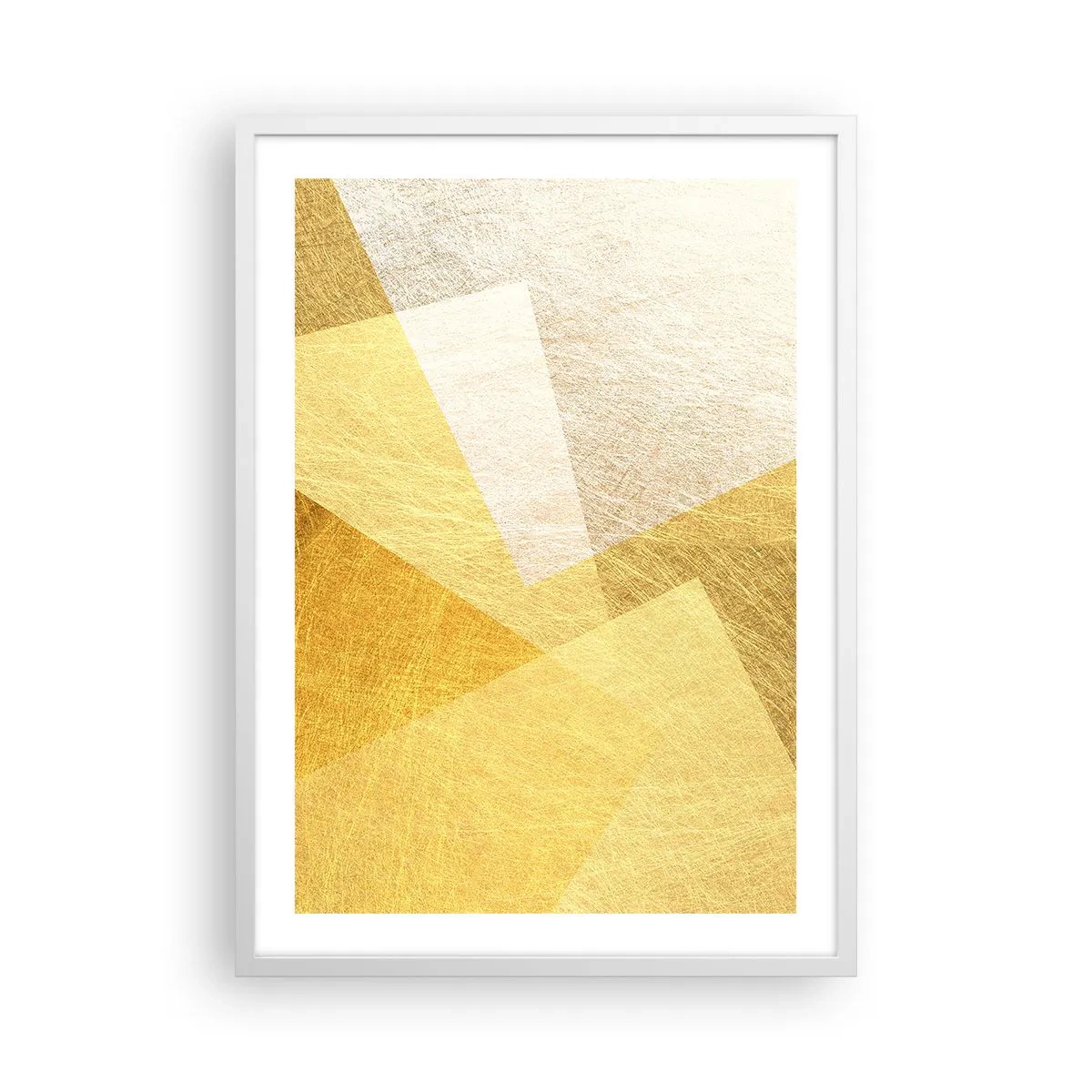 Poster in einem weißen Rahmen - Geometriewetter - 50x70 cm