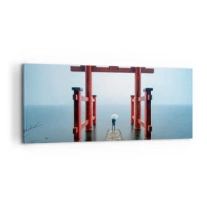 Bild auf Leinwand - Leinwandbild - Japanische Träumerei - 100x40 cm