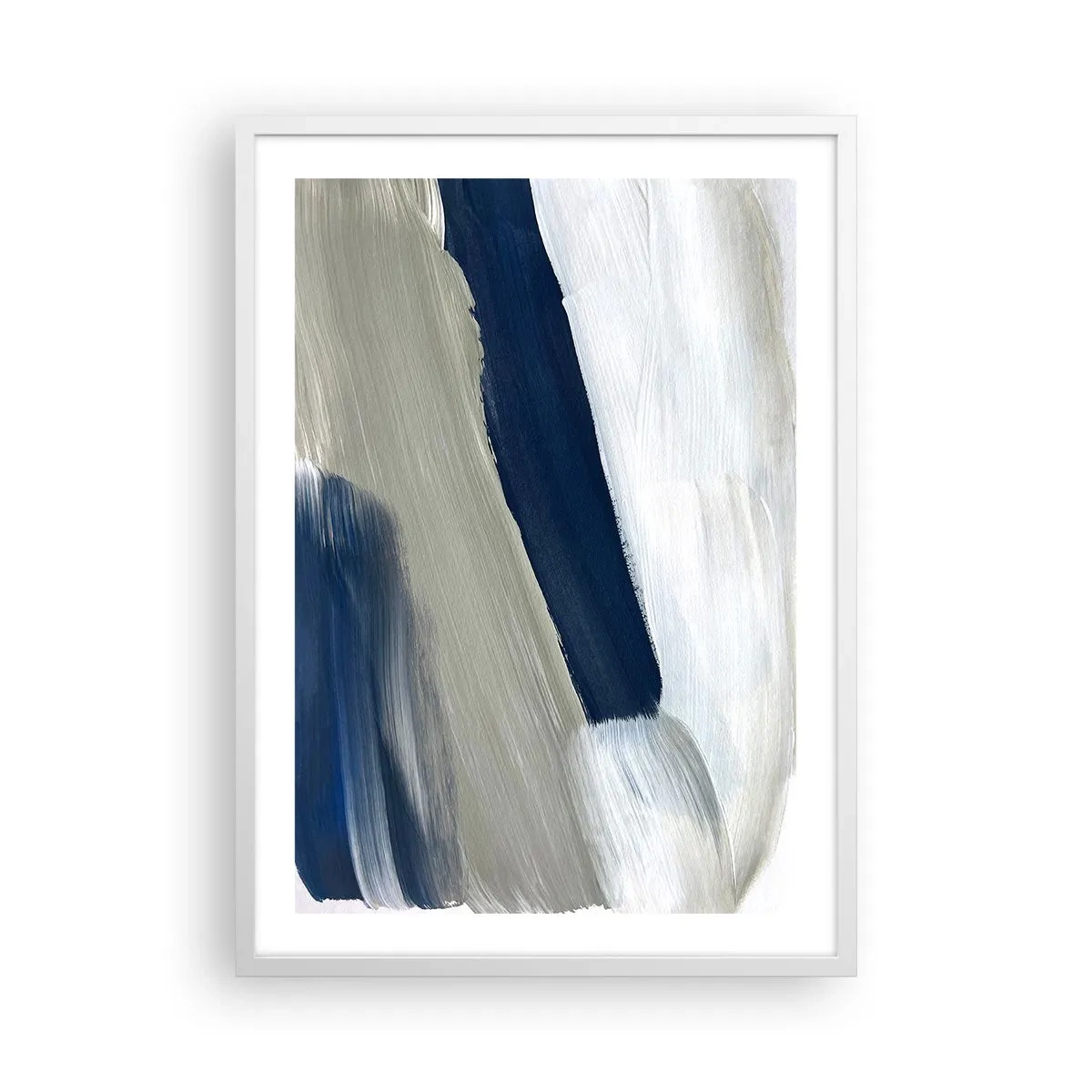 Poster in einem weißen Rahmen - Begegnung mit dem Weißsein - 50x70 cm