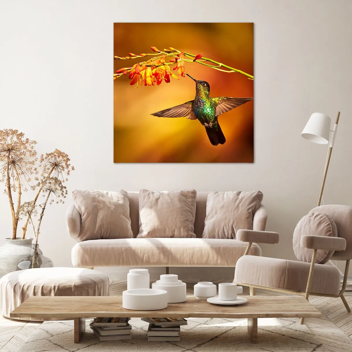 Bild auf Leinwand - Leinwandbild - Ein Lichtbote nach den Maya - 70x70 cm