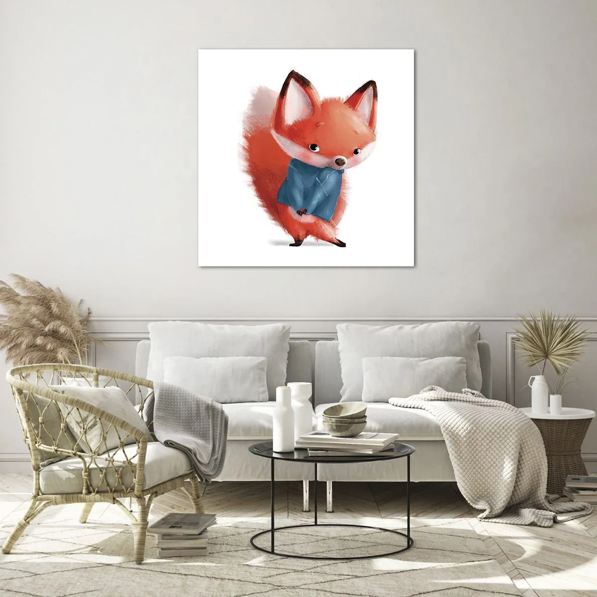 Glasbild - Bild auf glas - Steht mir das gut? - 40x40 cm