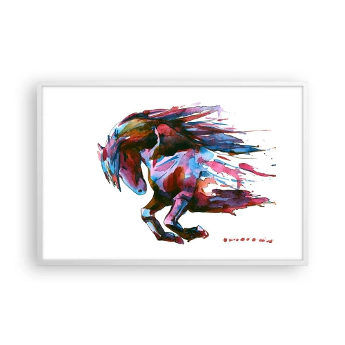 Poster in einem weißen Rahmen - In Verzückung - 91x61 cm