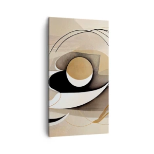 Bild auf Leinwand - Leinwandbild - Komposition: die Essenz des Wortes - 45x80 cm