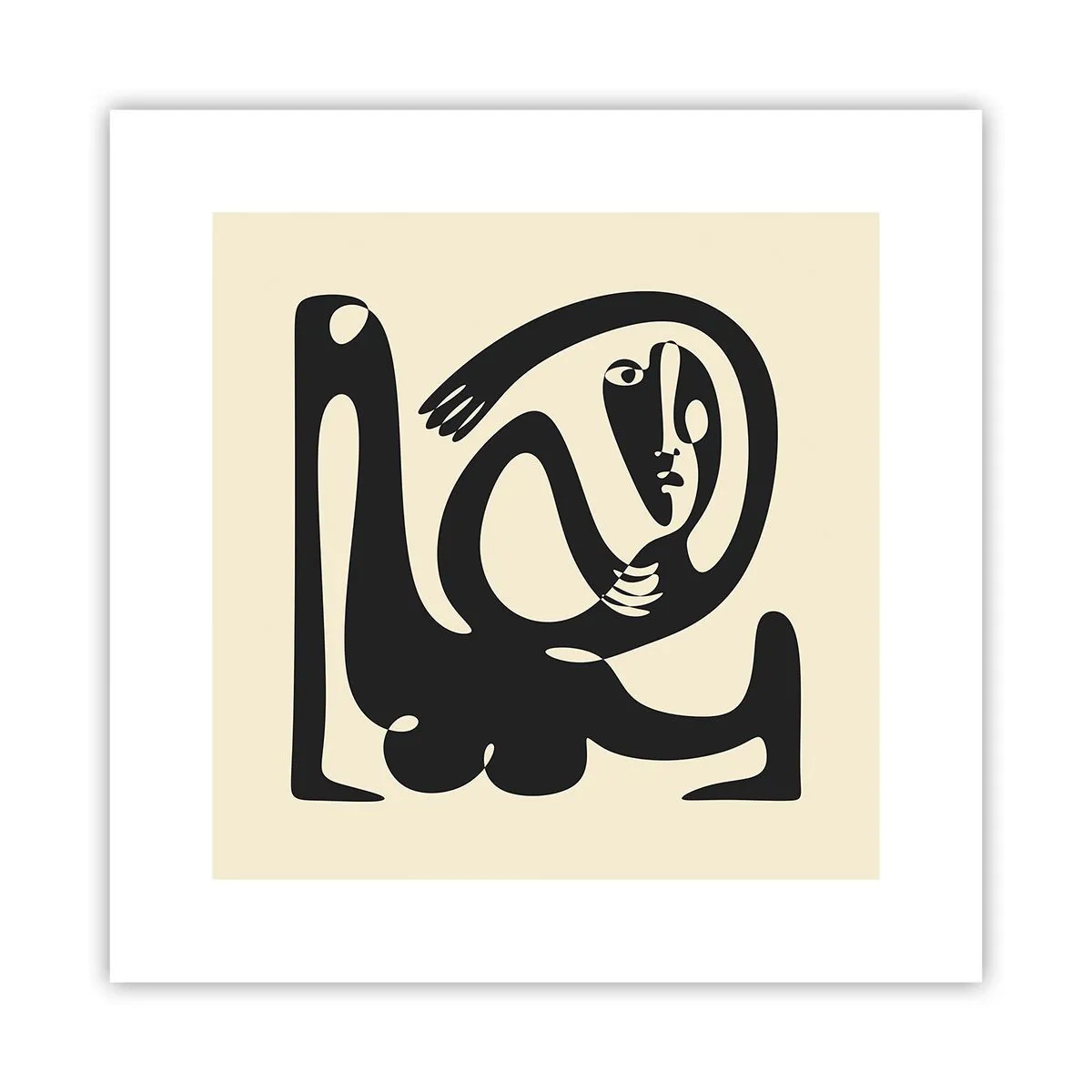 Poster - Fast wie Picasso - 30x30 cm