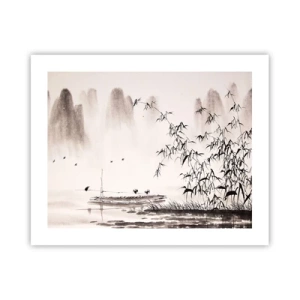 Poster - Die Stille der Reisfelder - 50x40 cm