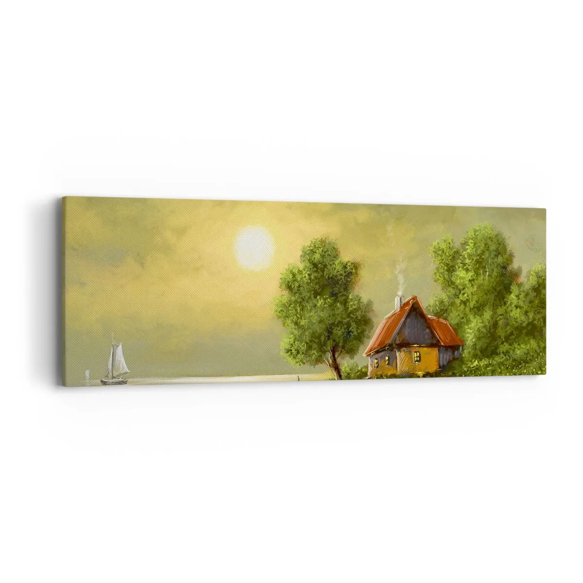 Bild auf Leinwand - Leinwandbild - Schön, wie ein Bild - 90x30 cm