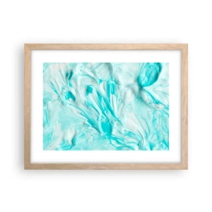 Poster in einem Rahmen aus heller Eiche - Für immer zusammen - 40x30 cm