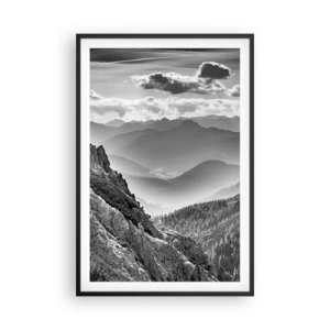 Poster in einem schwarzem Rahmen - Bis zum Horizont - 61x91 cm