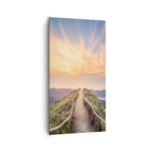 Bild auf Leinwand - Leinwandbild - Nah am Himmel - 65x120 cm