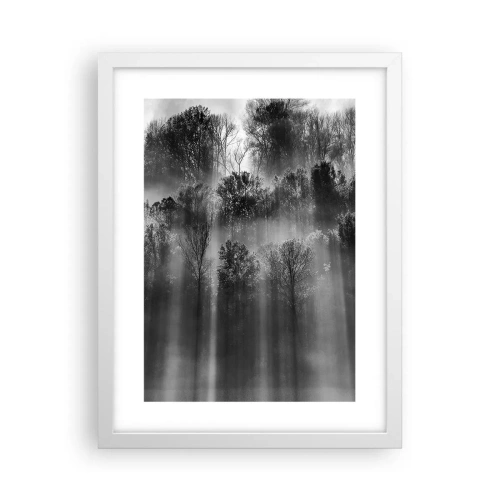 Poster in einem weißen Rahmen - In Lichtstrahlen - 30x40 cm