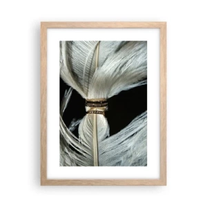 Poster in einem Rahmen aus heller Eiche - ... und ich werde dich nicht verlassen ... - 30x40 cm