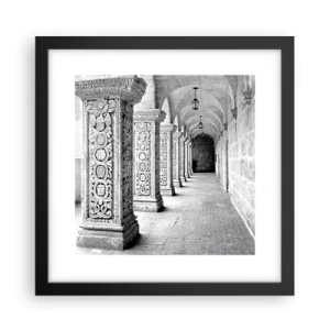 Poster in einem schwarzem Rahmen - Und wo geht’s hin...? - 30x30 cm