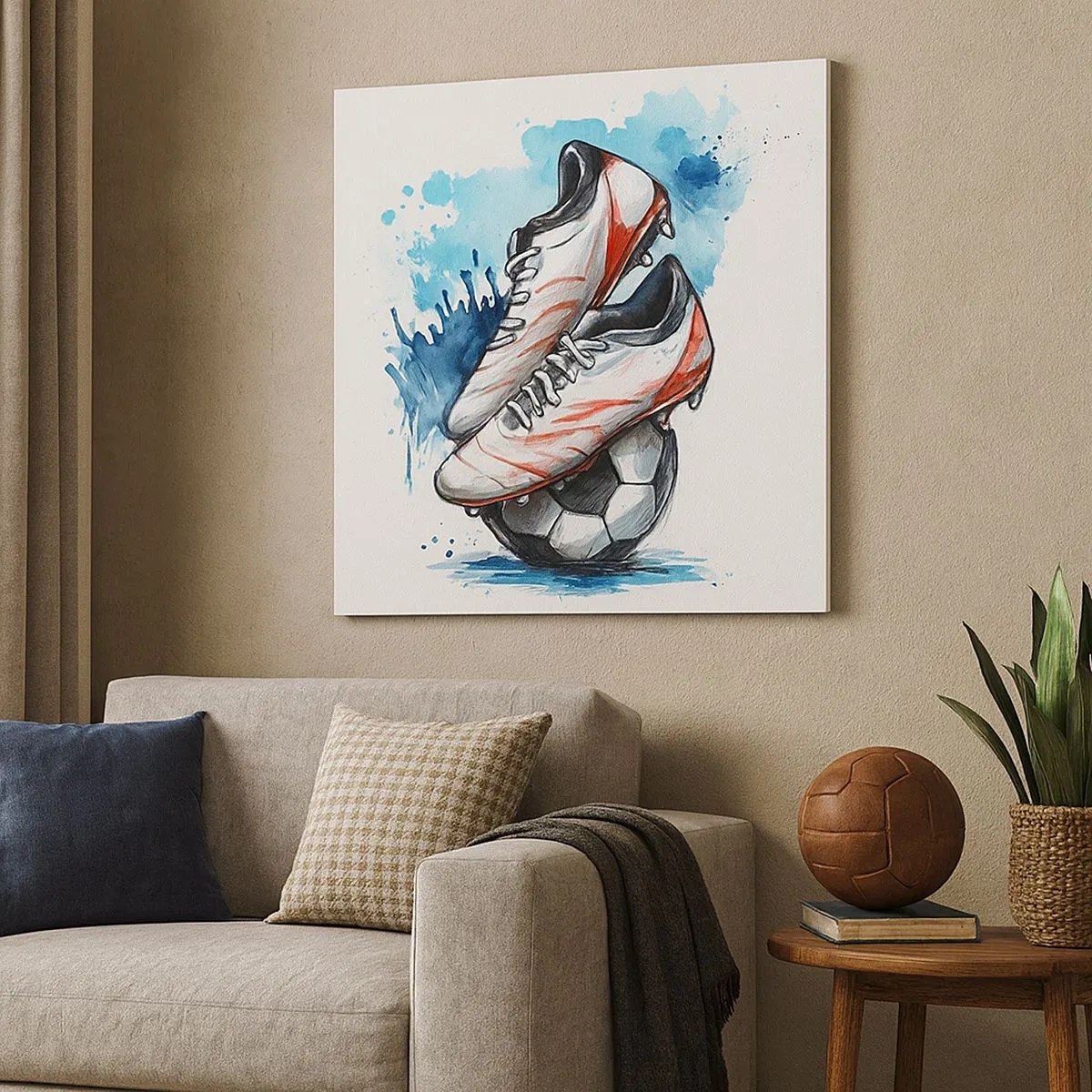 Bild auf Leinwand - Leinwandbild - Der Geist der Schweiz - 30x30 cm