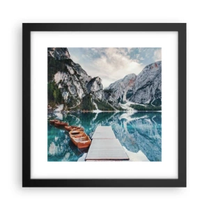 Poster in einem schwarzem Rahmen - Wir zeigen Ihnen Schönheit - 30x30 cm
